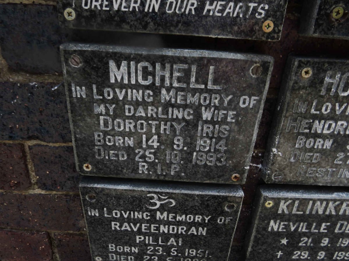 MICHELL Dorothy Iris 1914-1993