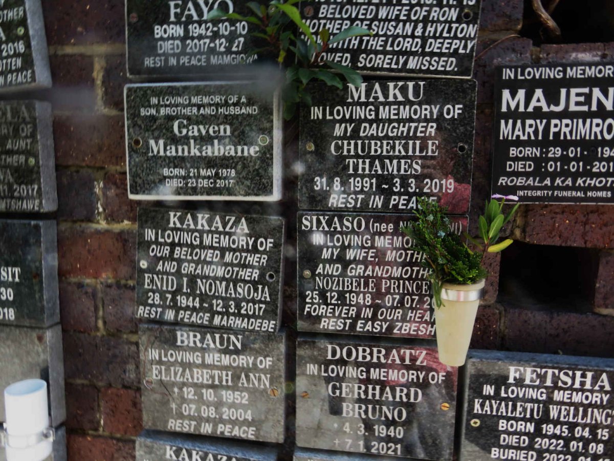 MANKABANE Gaven 1978-2017