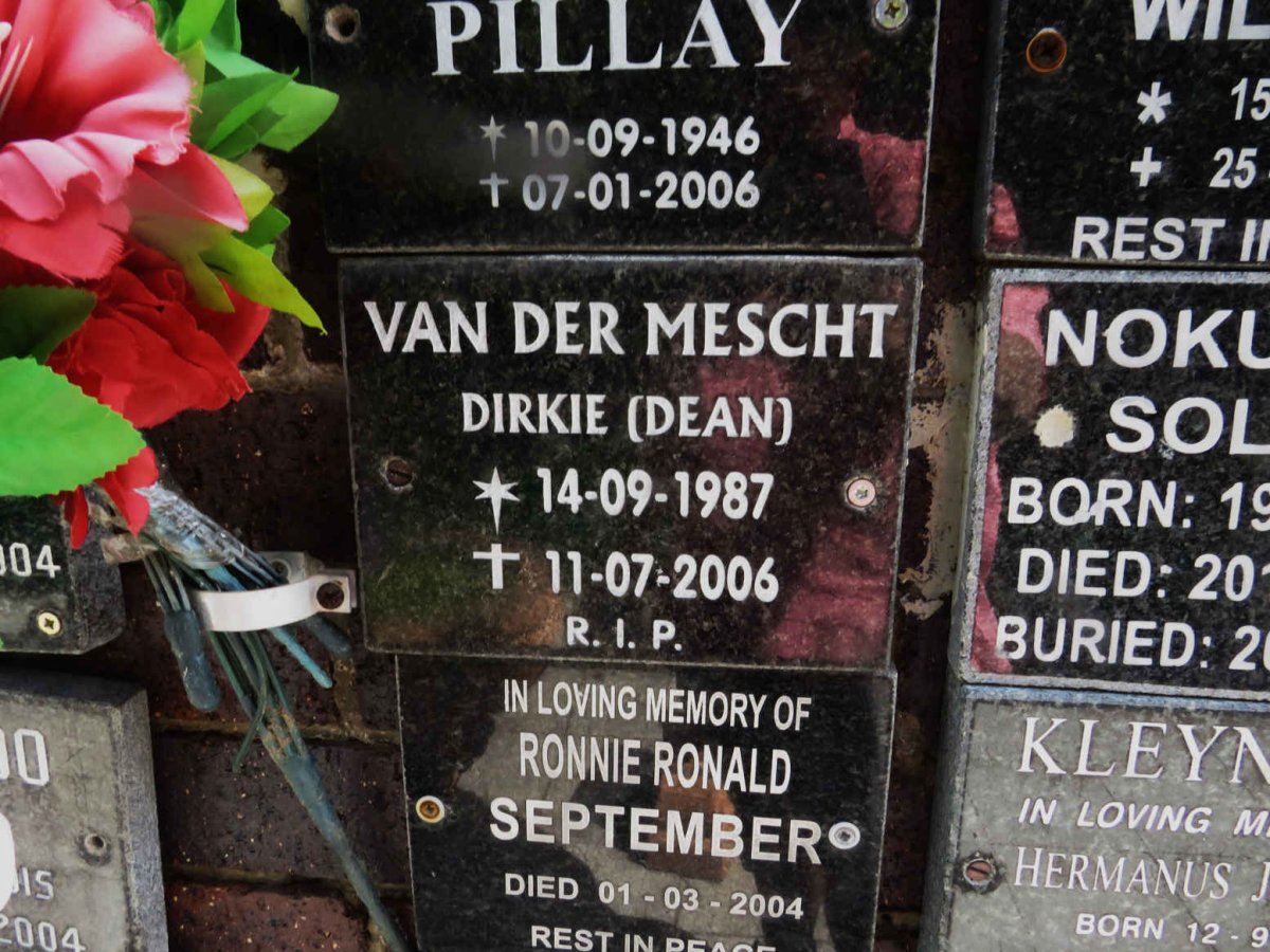 MESCHT Dirkie, van der 1987-2006
