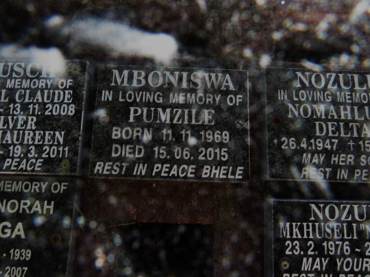 MBONISWA Pumzile 1969-2015