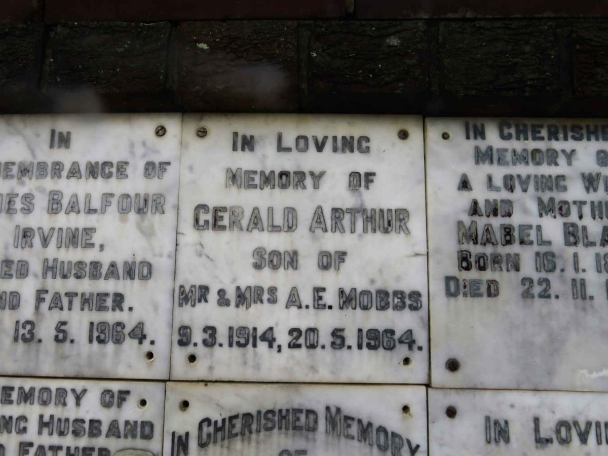 MOBBS Gerald Arthur 1914-1964