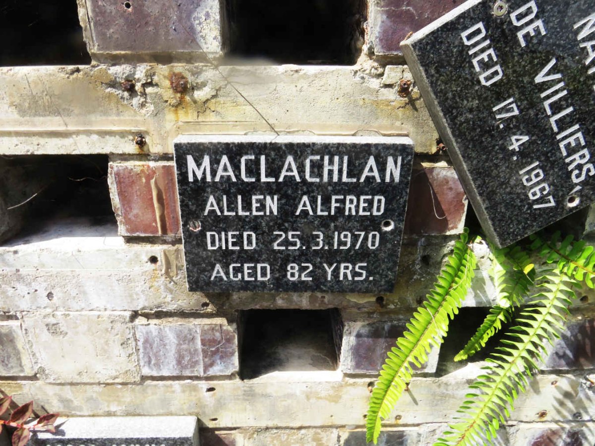 MACLACHLAN Allen Alfred -1970