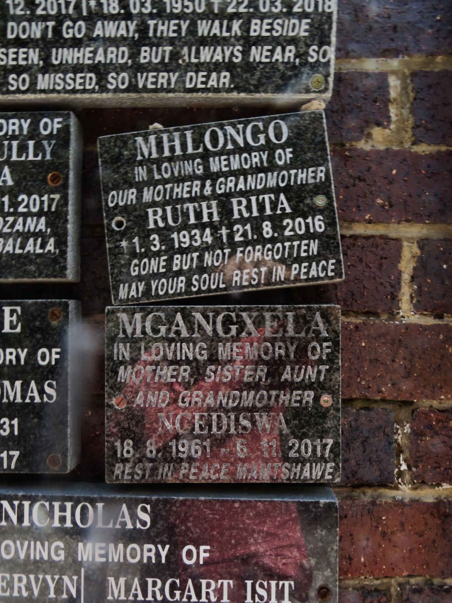 MHLONGO Ruth Rita 1934-2016