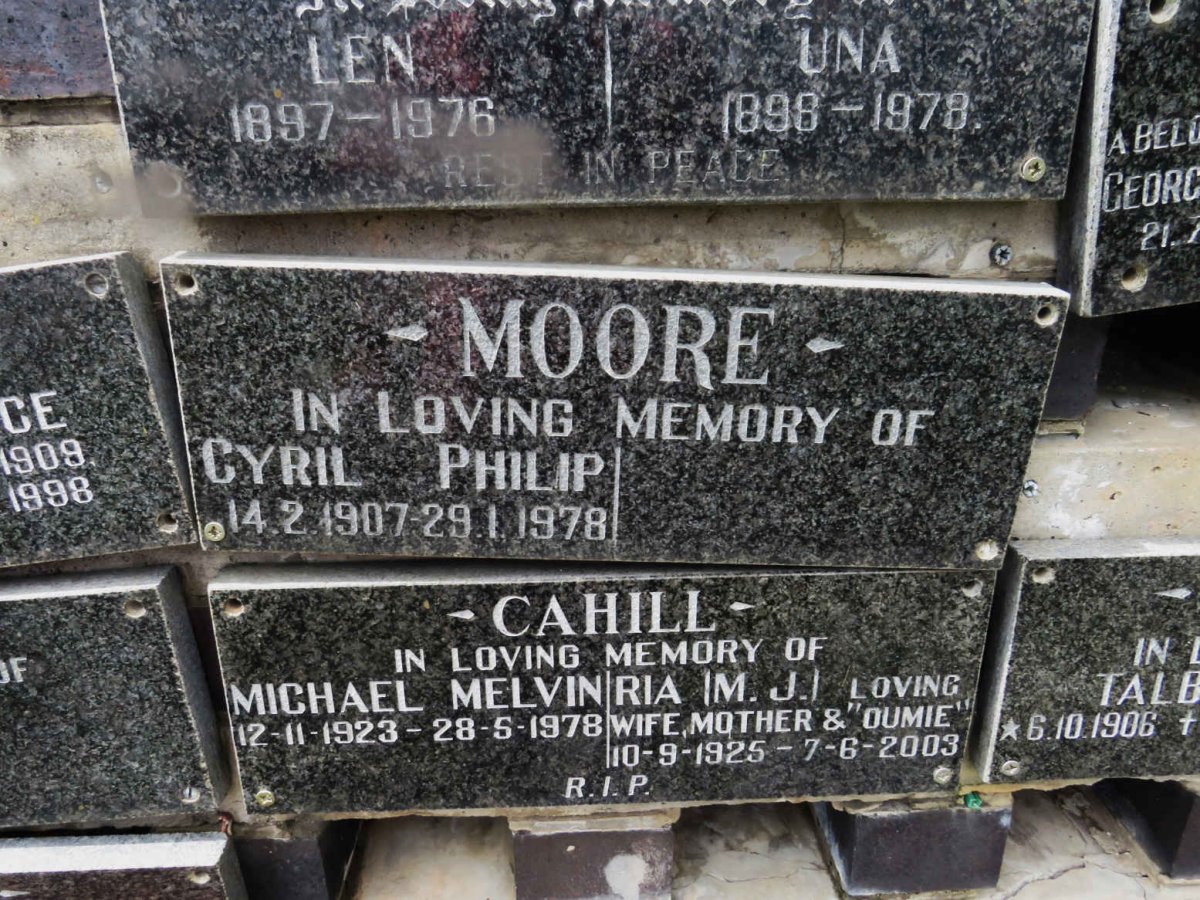 MOORE Cyril Philip 1907-1978