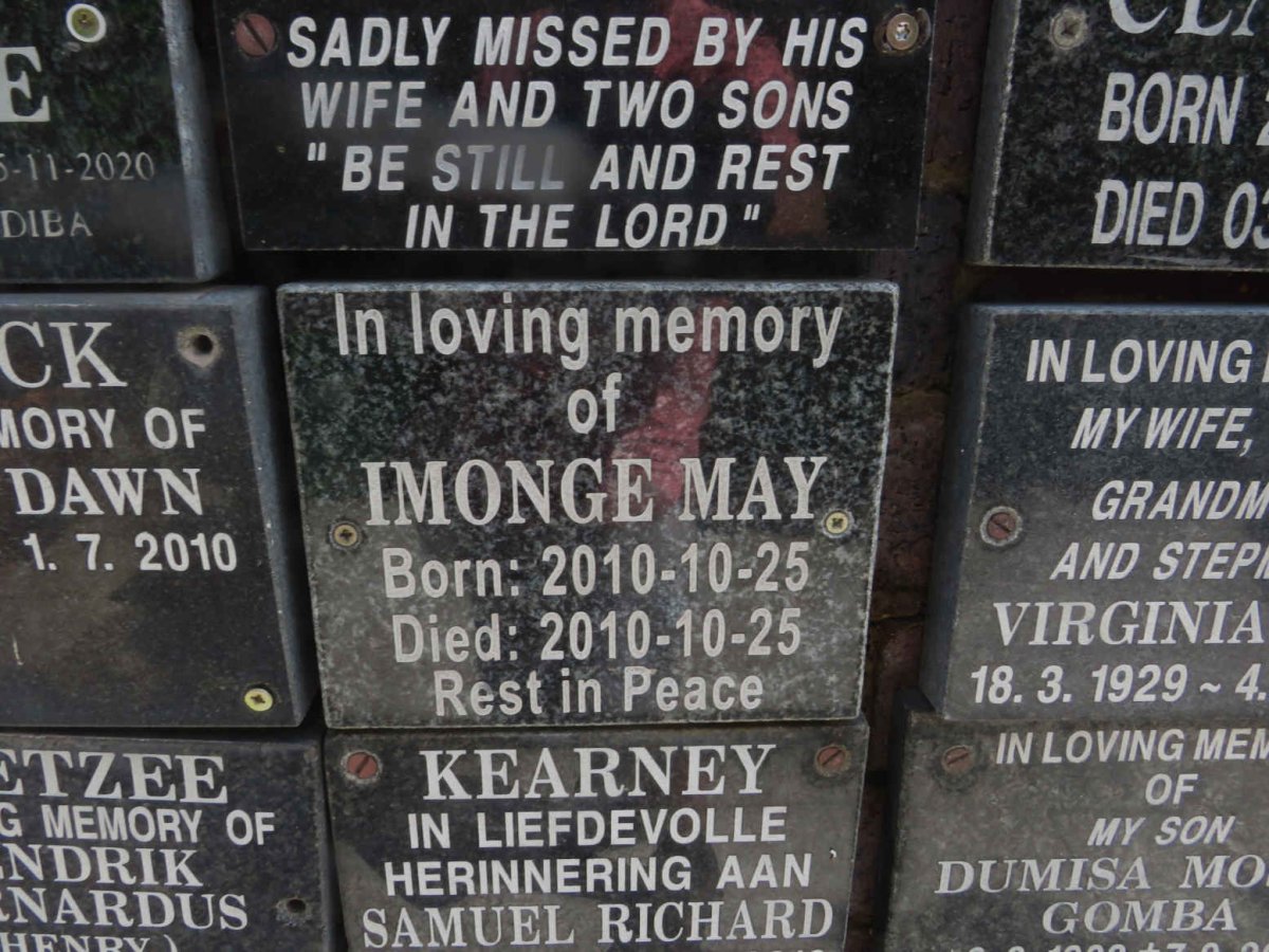 MAY Imonge 2010-2010