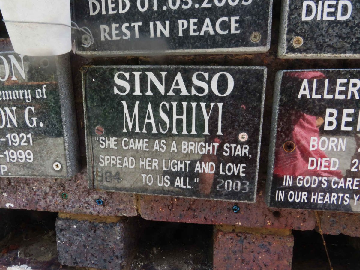 MASHIYI Sinaso 19?4-2003