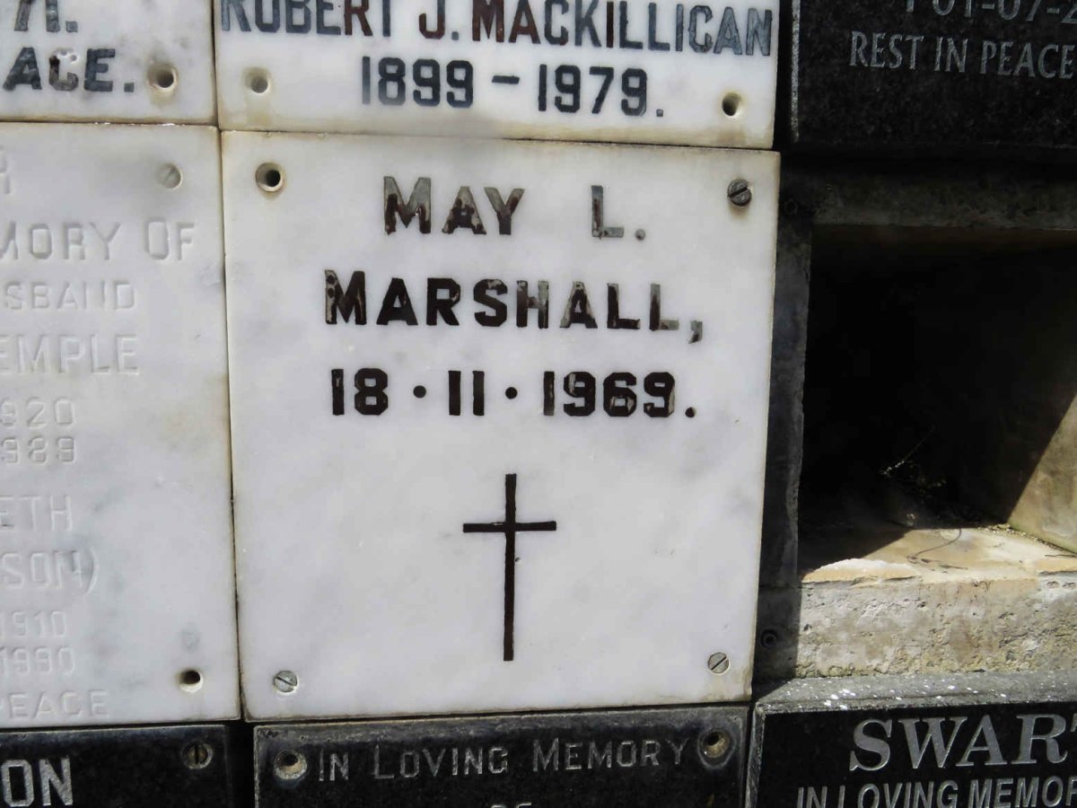 MARSHALL May. L. -1969