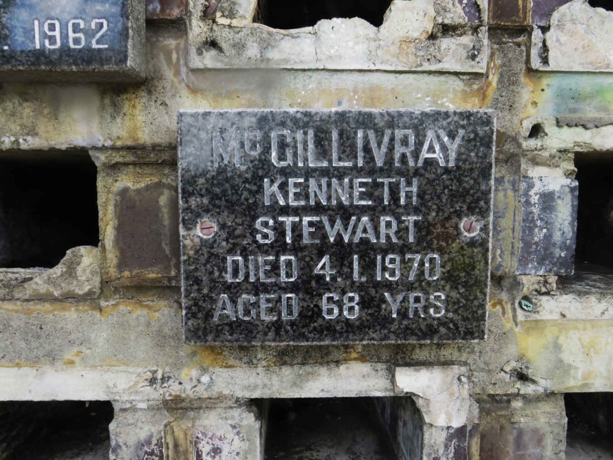 MCGILLIVRAY Kenneth Stewart -1970