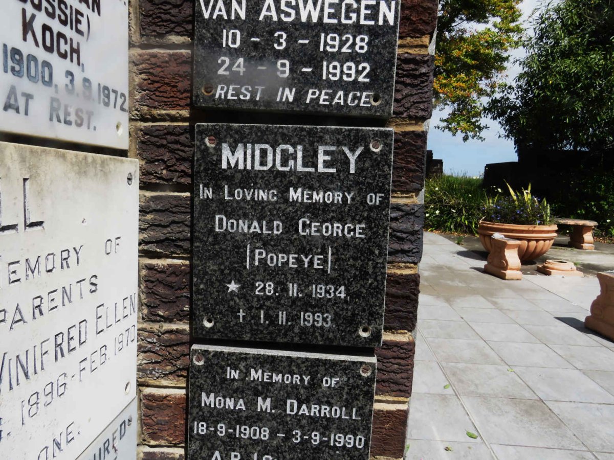 MIDGLEY Donald George 1934-1993