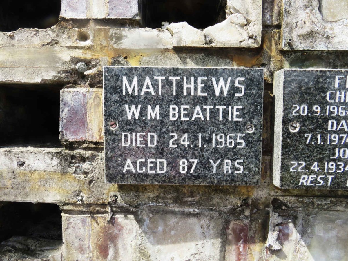 MATTHEWS W.M. Beattie -1965