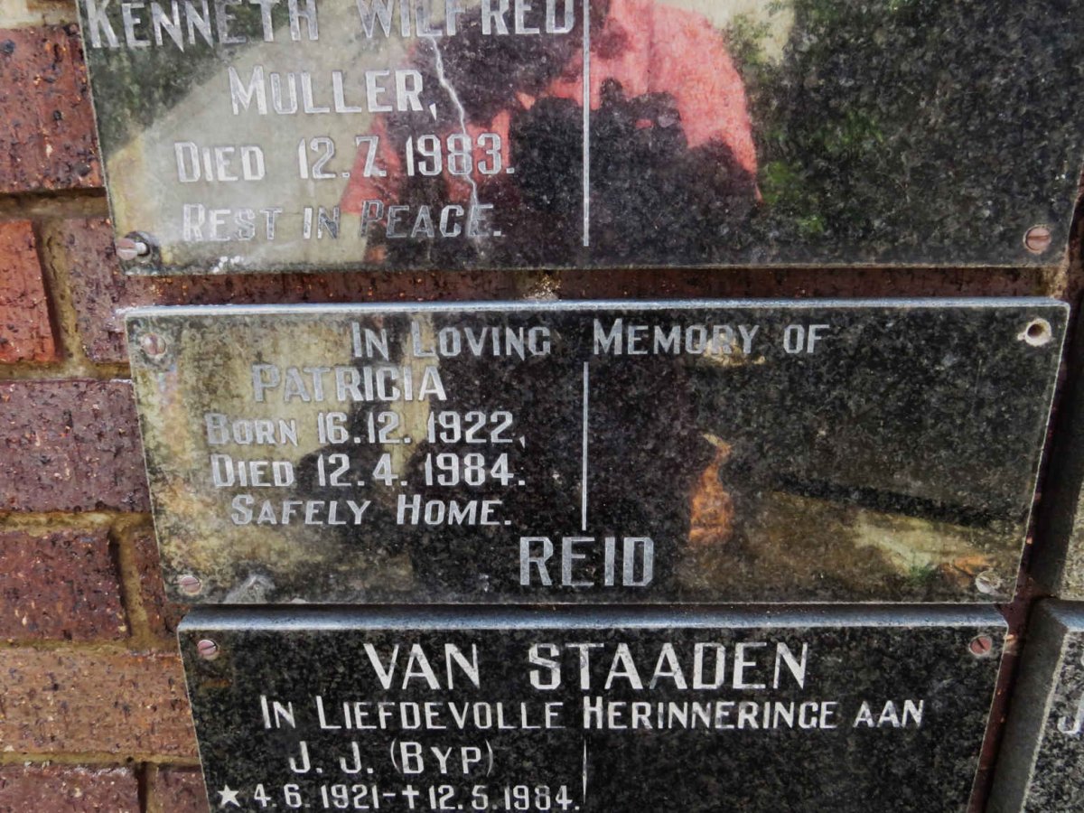 REID Patricia 1922-1984