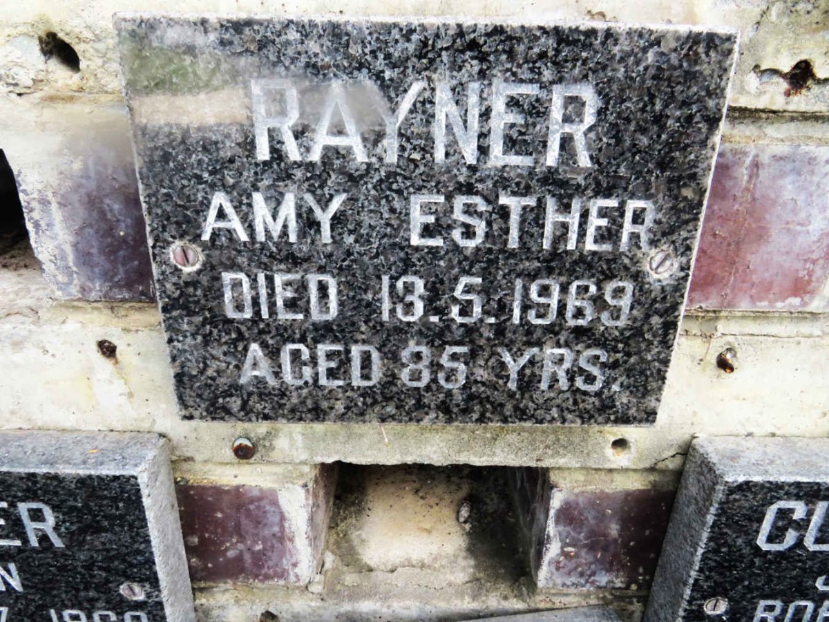 RAYNER Amy Esther -1969