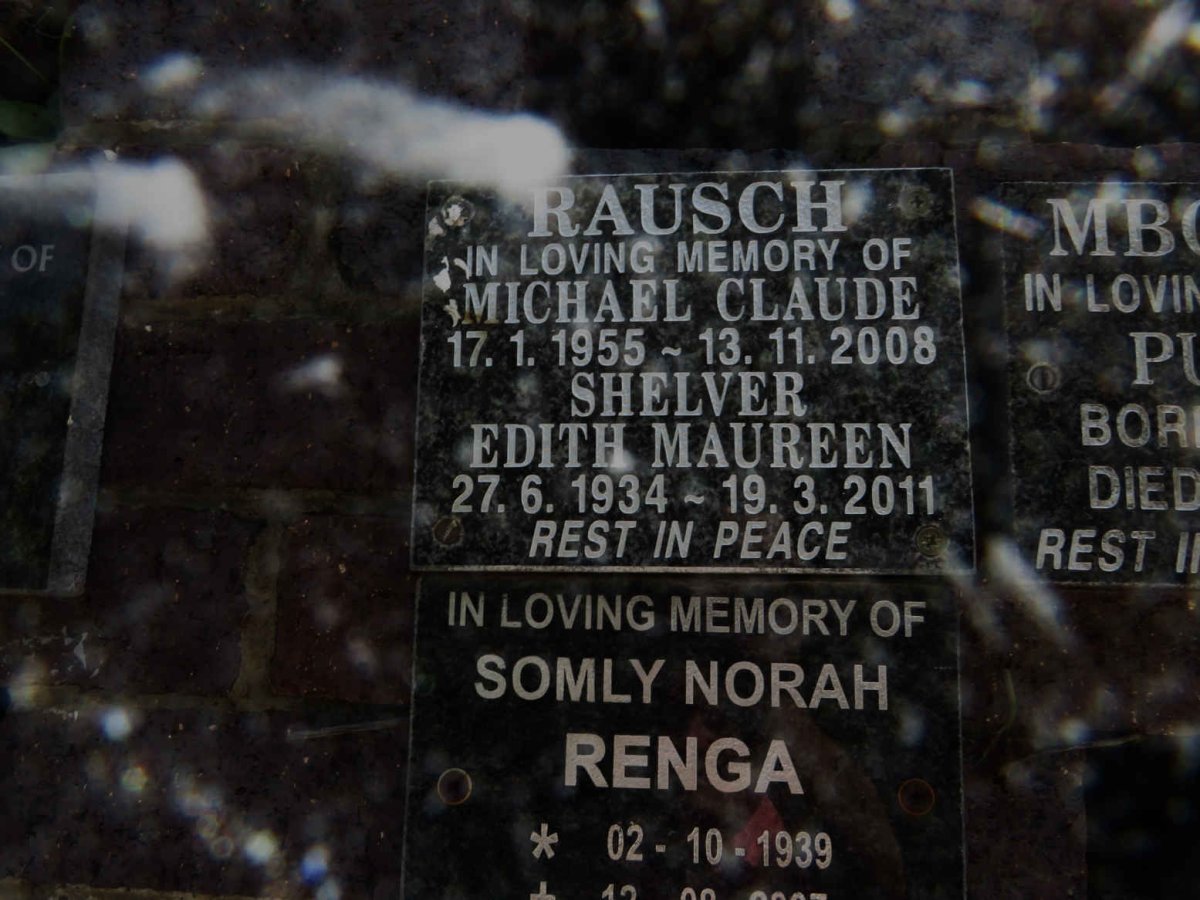 RAUSCH Michael Claude 1955-2008 :: SHELVER Edith Maureen 1934-2011