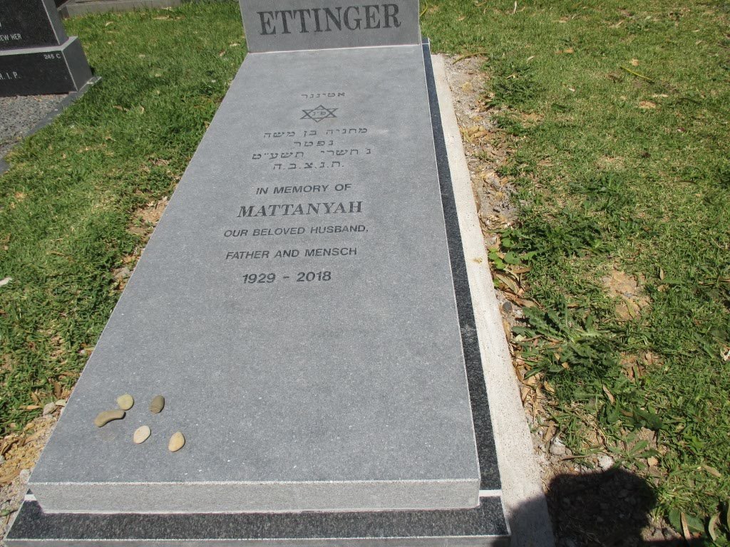 ETTINGER Mattanyah 1929-2018