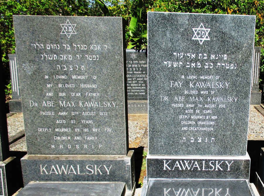 KAWALSKY Abe Max -1973 &amp; Fay -2016