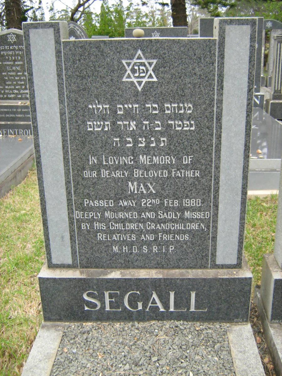 SEGALL Max -1980