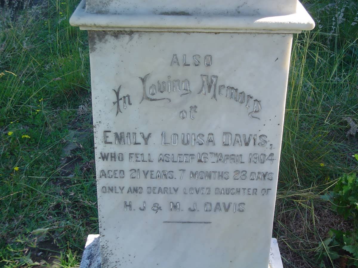 DAVIS Emily Louisa -1904