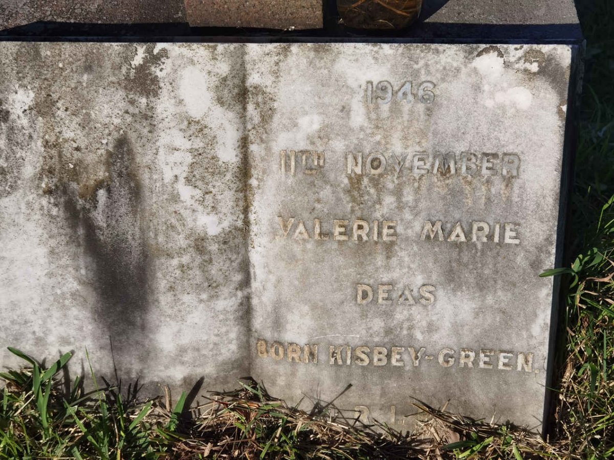 DEAS Valerie Marie nee KISBY-GREEN -1946