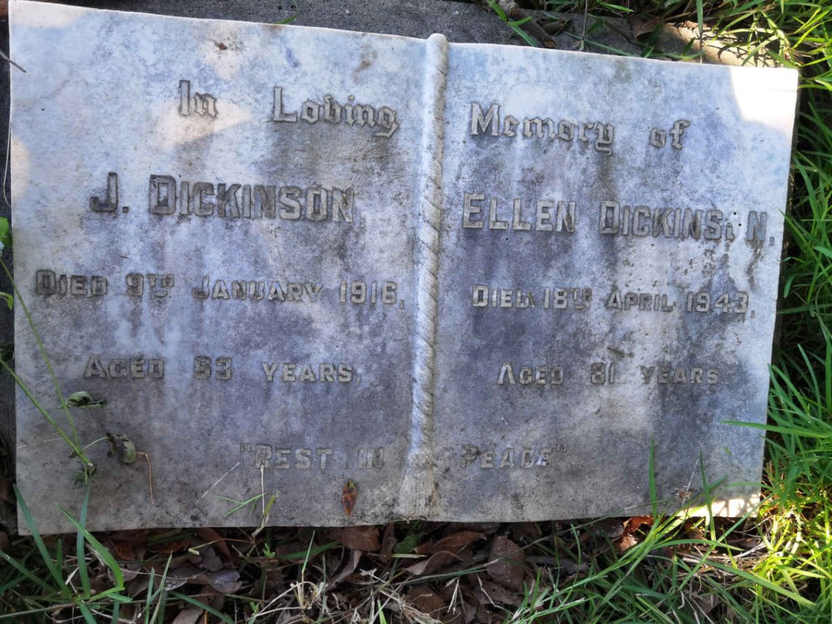 DICKINSON J.  -1916 &amp; Ellen  -1943