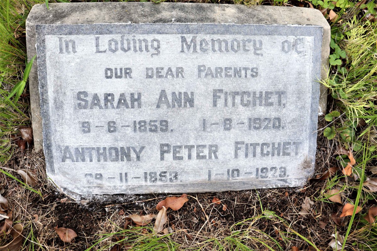 FITCHET Anthony Peter 1853-1929 & Sarah Ann 1859-1920