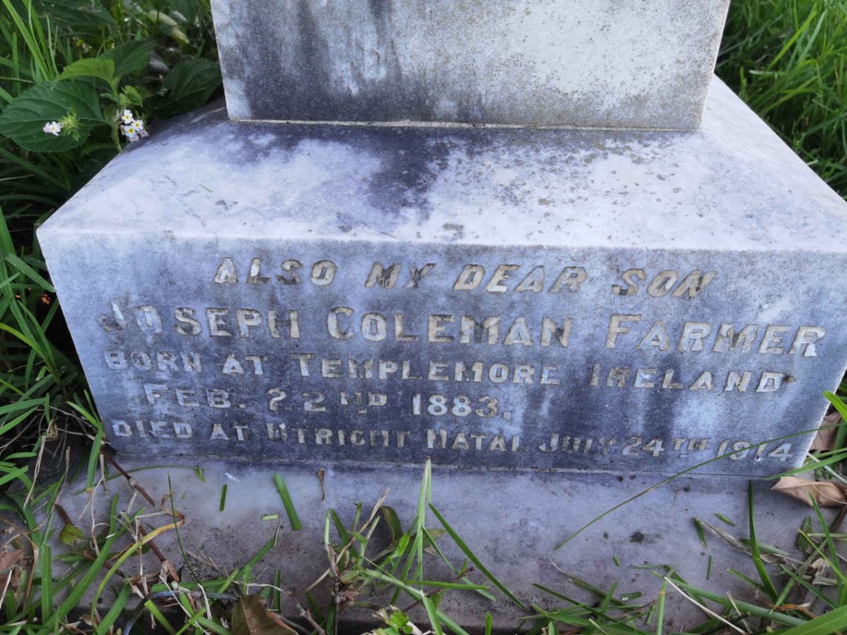 FARMER Joseph Coleman 1883-1914