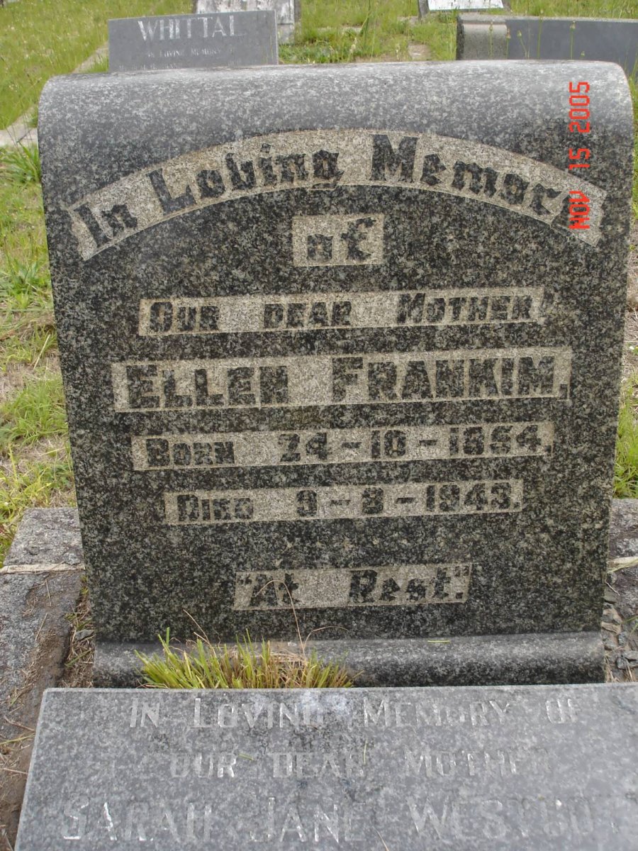 FRANKIM Ellen 1854-1945
