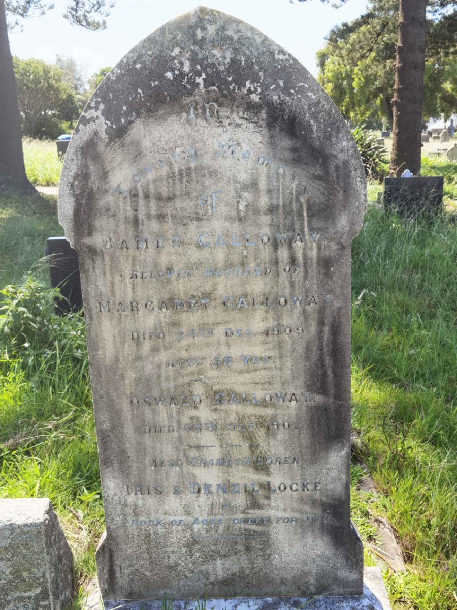 GALLOWAY James - 1909 :: GALLOWAY Oswald -1904 :: LOCKE Denzil :: LOCKE Iris