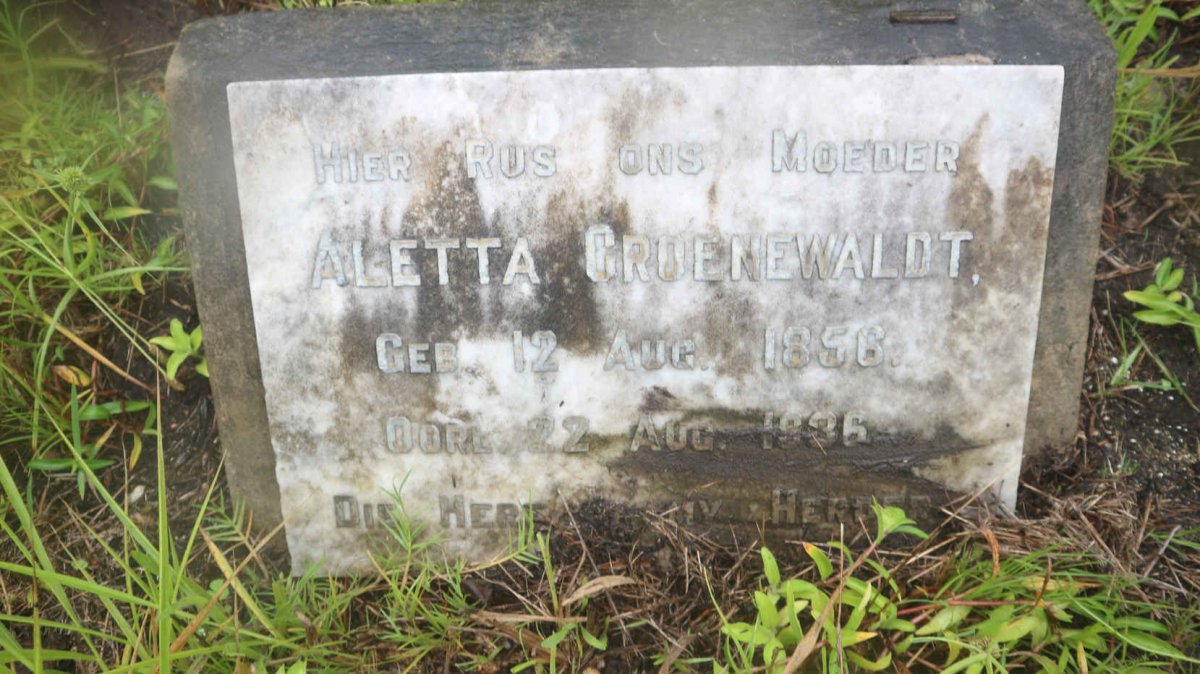 GROENEWALDT Aletta 1856-1936