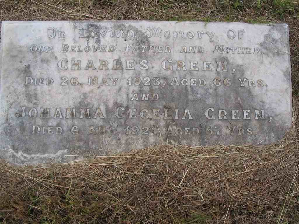 GREEN Charles 1923 &amp; Cecelia -1921