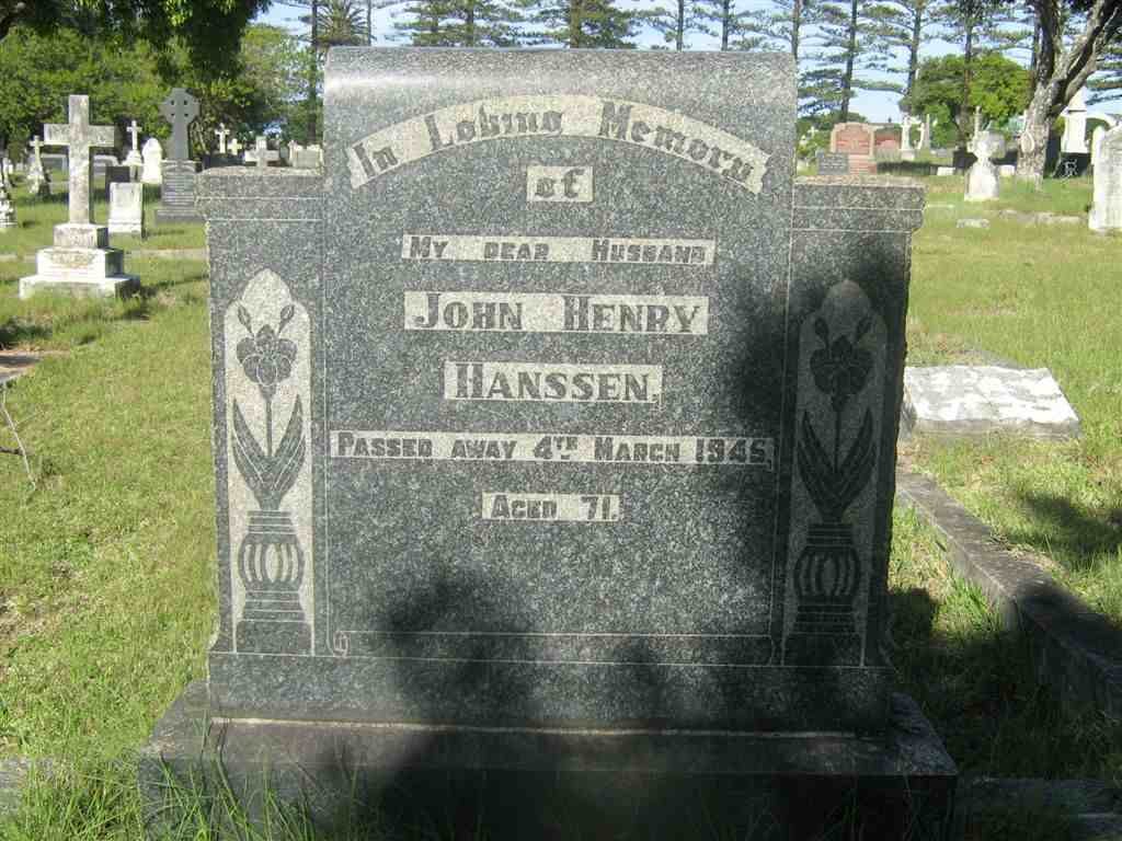 HANSSEN John Henry -1945
