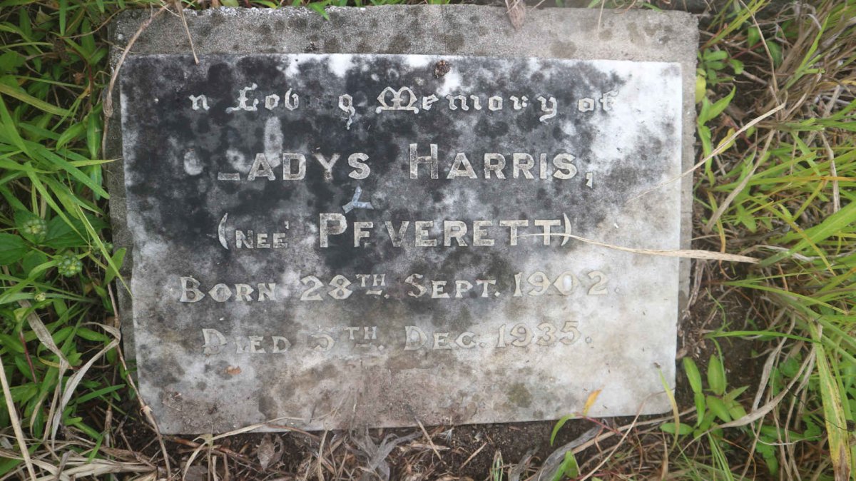 HARRIS Gladys nee PEVERETT 1902-1935
