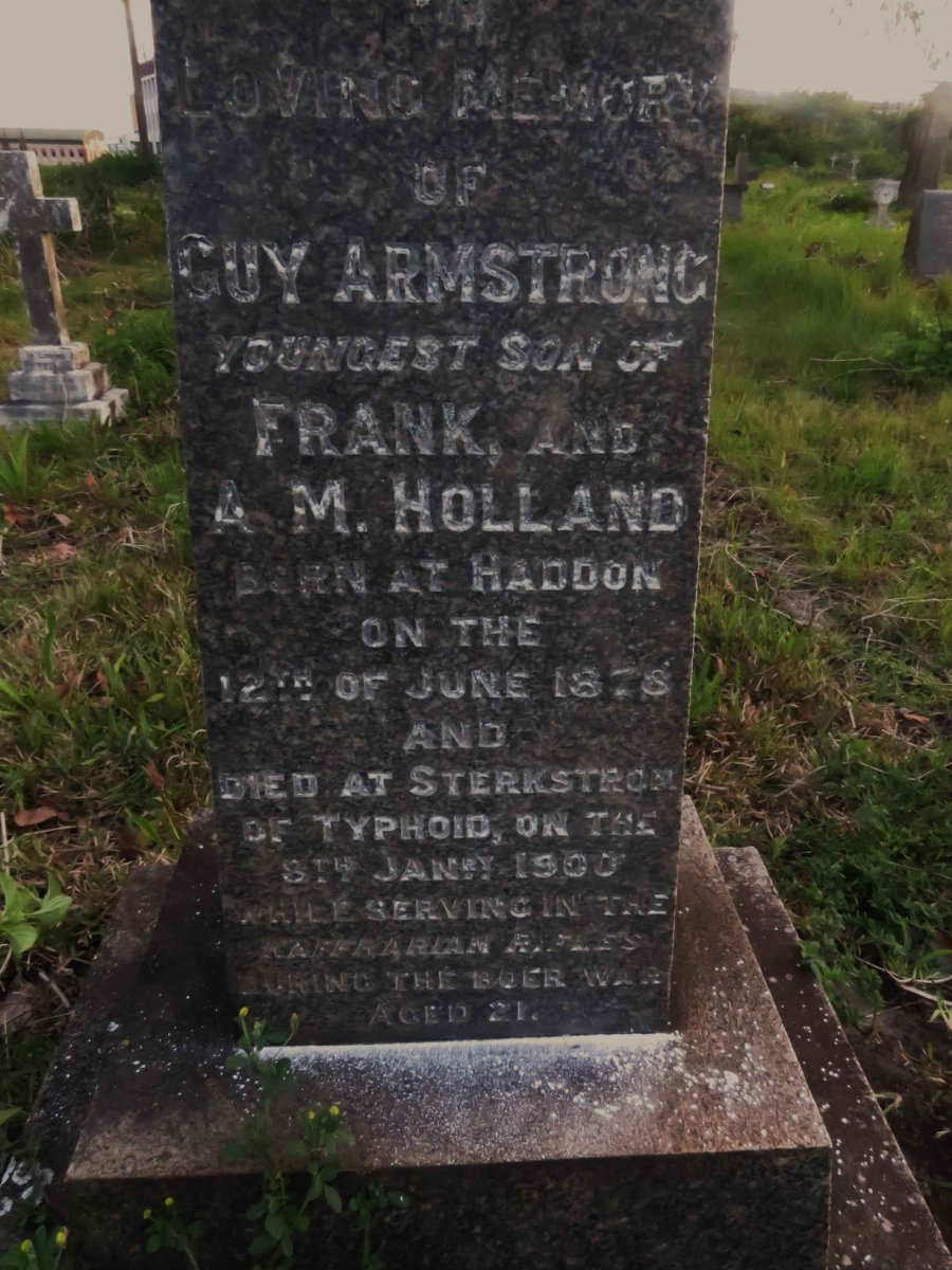 HOLLAND Guy Armstrong 1878-1900
