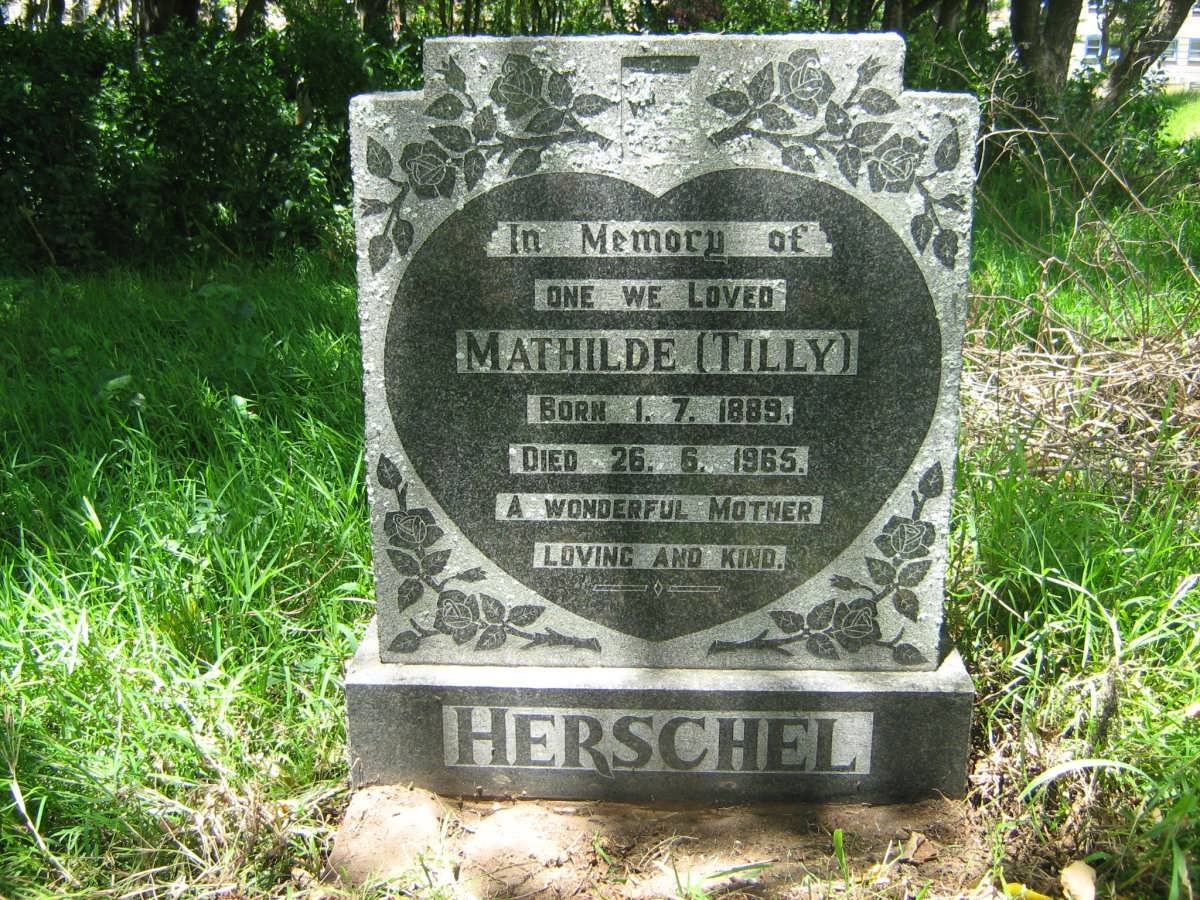 HERSCHEL Mathilde 1889-1965
