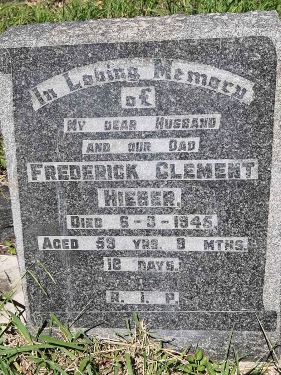 HIEBER Frederick Clement -1945