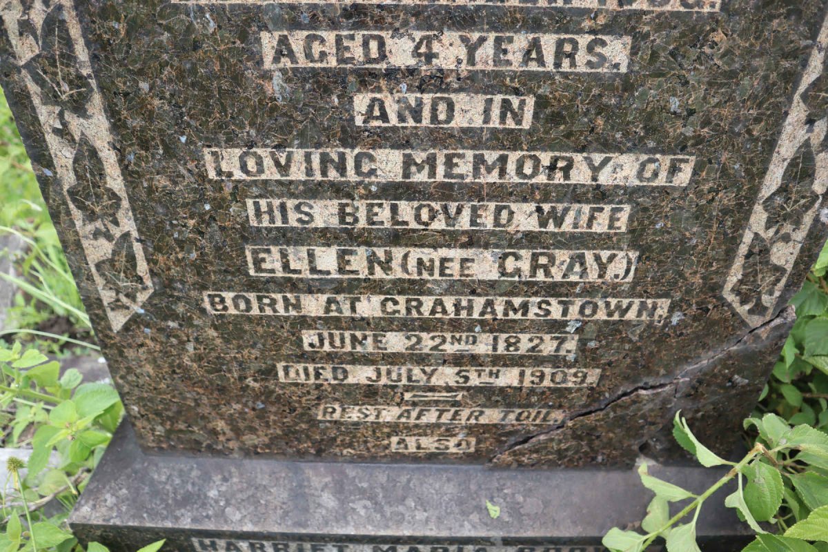 JONES James Griffith 1825-1902 &amp; Ellen GRAY 1827-1909