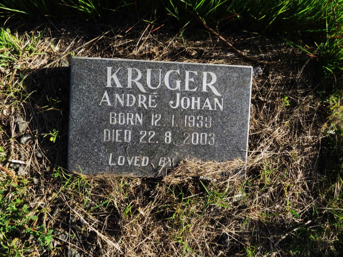 KRUGER Andre Johan 1939-2003