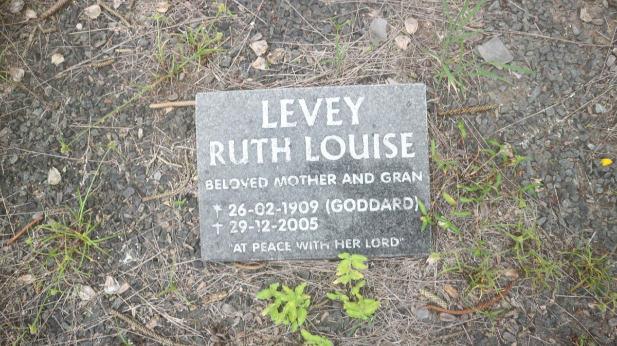 LEVEY Ruth Louise nee GODDARD 1909-2005