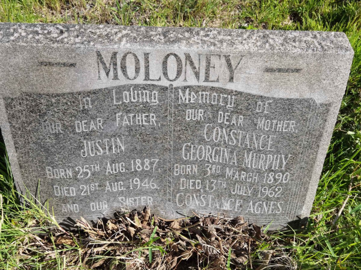 MOLONEY Justin 1887-1946 & Constance Georgina Murphy 1890-1962 :: MOLONEY Constance Agnes