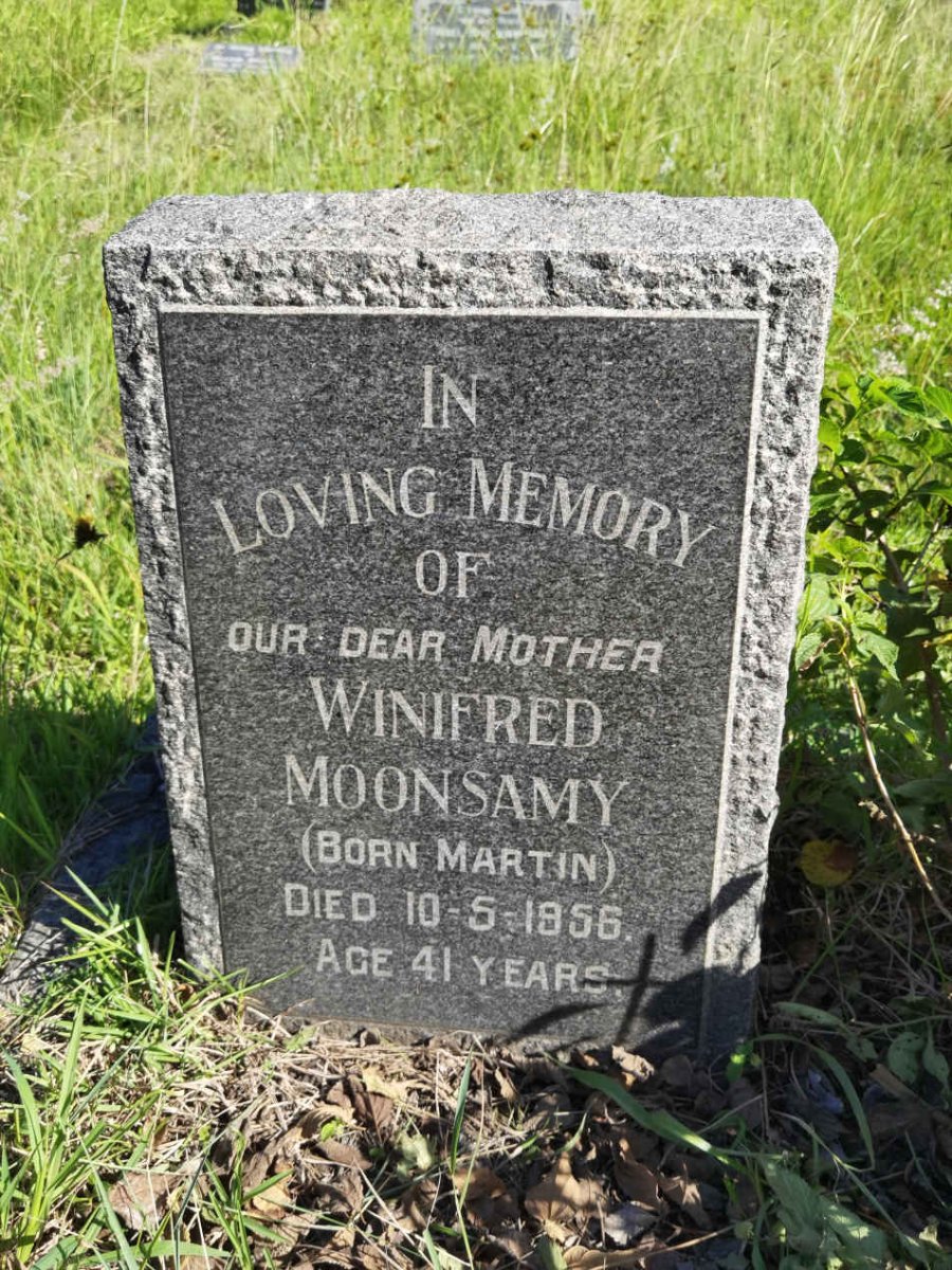 MOONSAMY Winifred nee MARTIN -1856