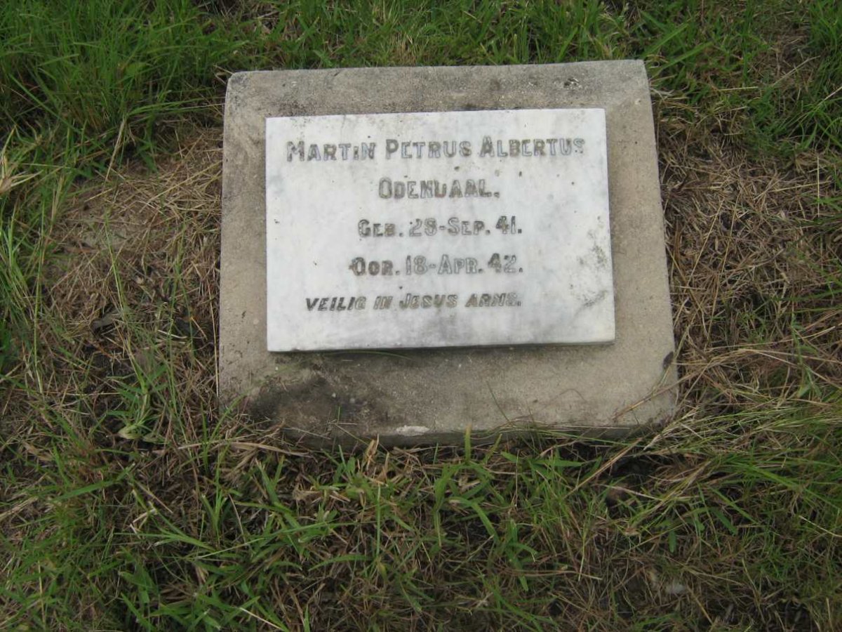 ODENDAAL Martin Petrus Albertus 1941-1942