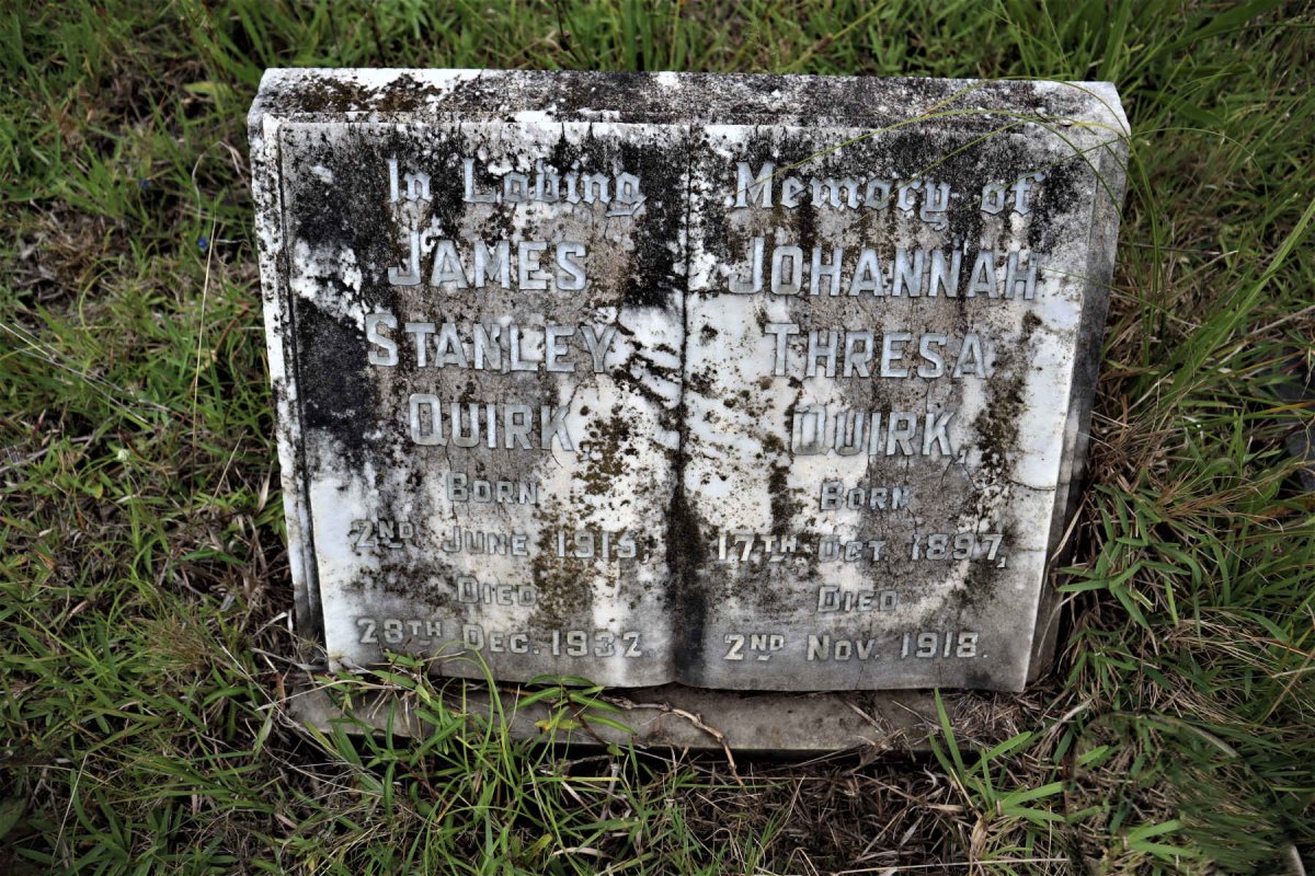 QUIRK James Stanley 1915-1932 :: QUIRK Johannah Theresa 1897-1918
