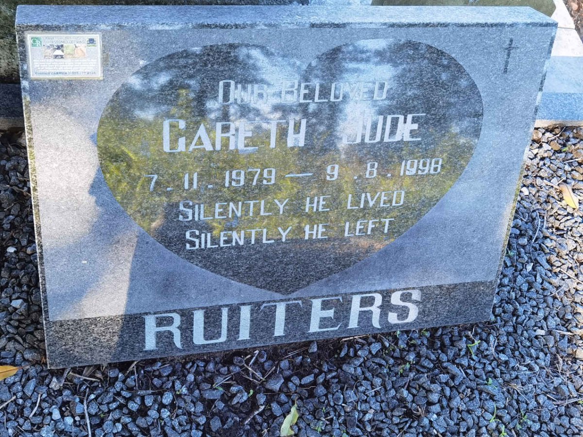 RUITERS Gareth Jude 1979-1998