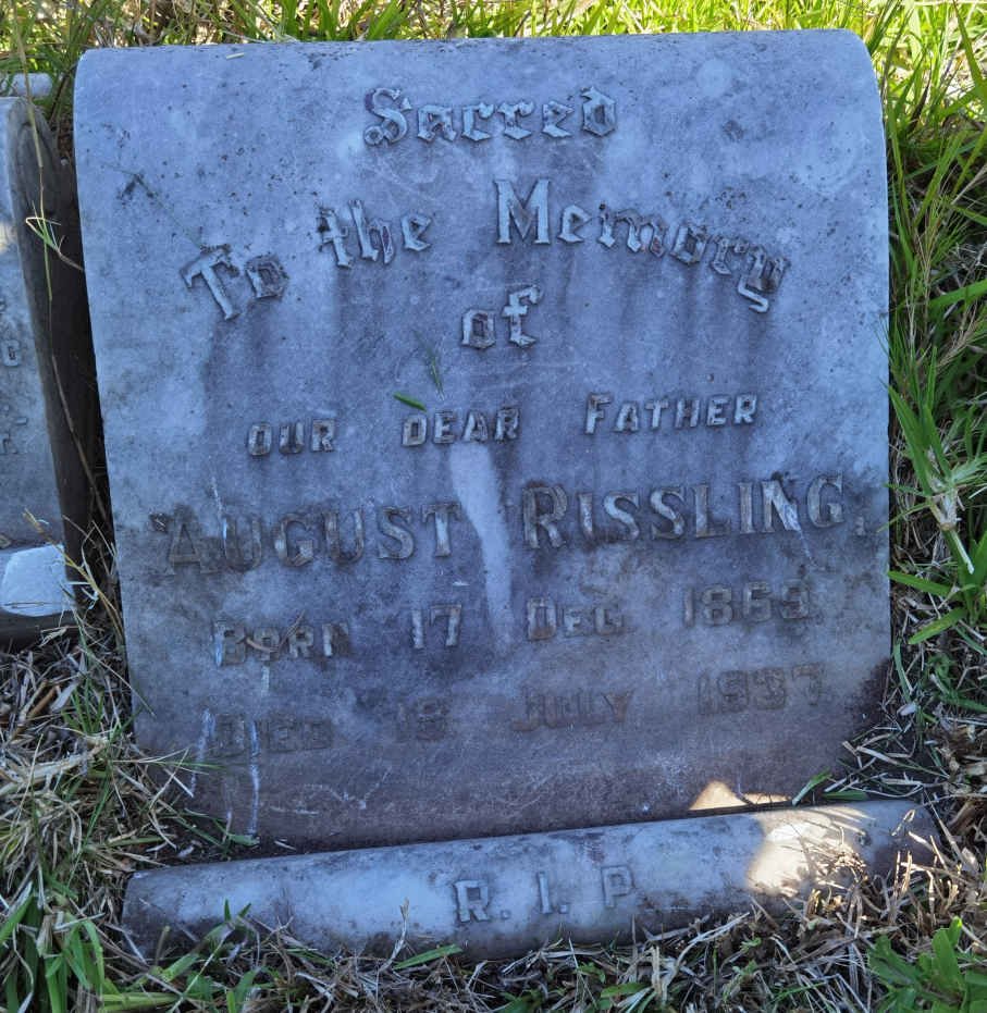 RISSLING August 1869-1937