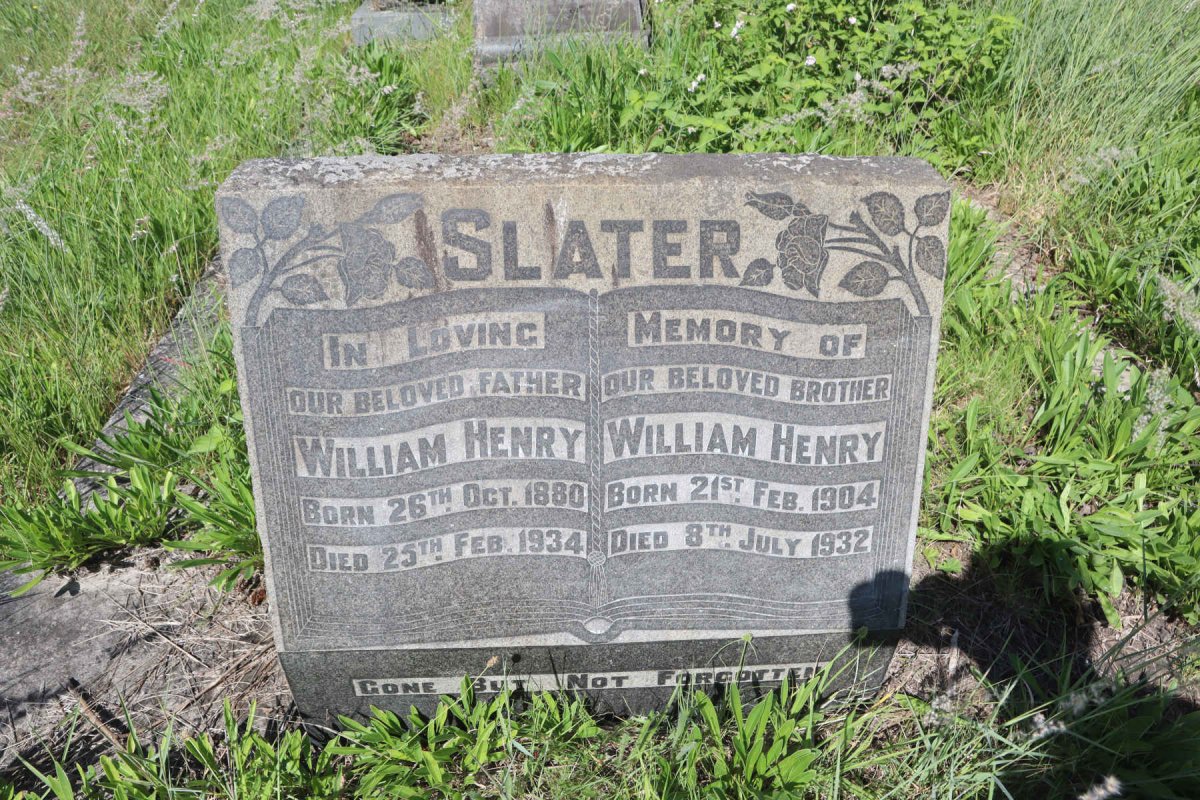 SLATER William Henry 1880-1934 :: SLATER William Henry 1904-1932