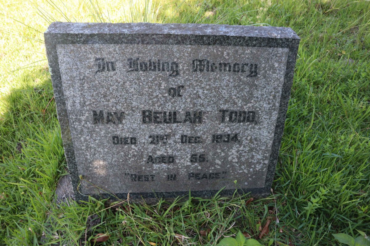 TODD May Beulah -1934