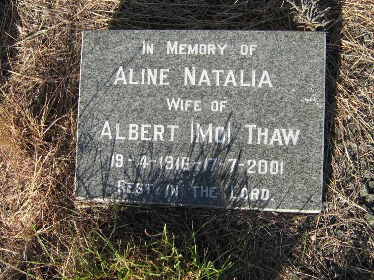 THAW Aline Natalia 1916-2001