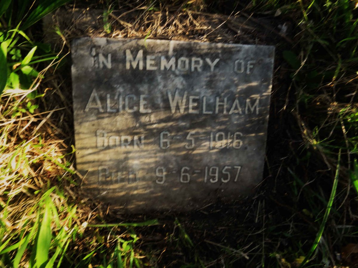 WELHAM Alice 1916-1957