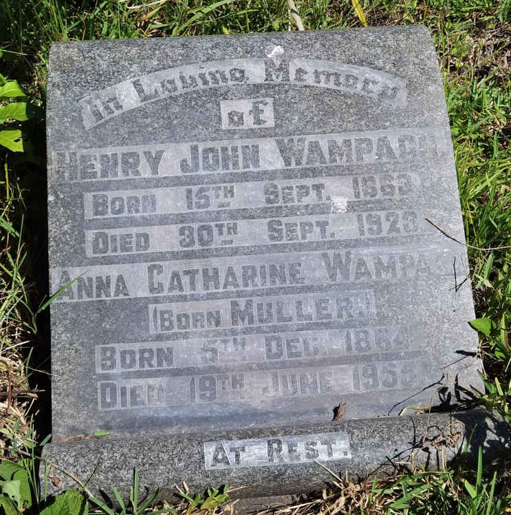 WAMPACH Henry John 1863-1923 &amp; Anna Catharine MULLER 1864-1955