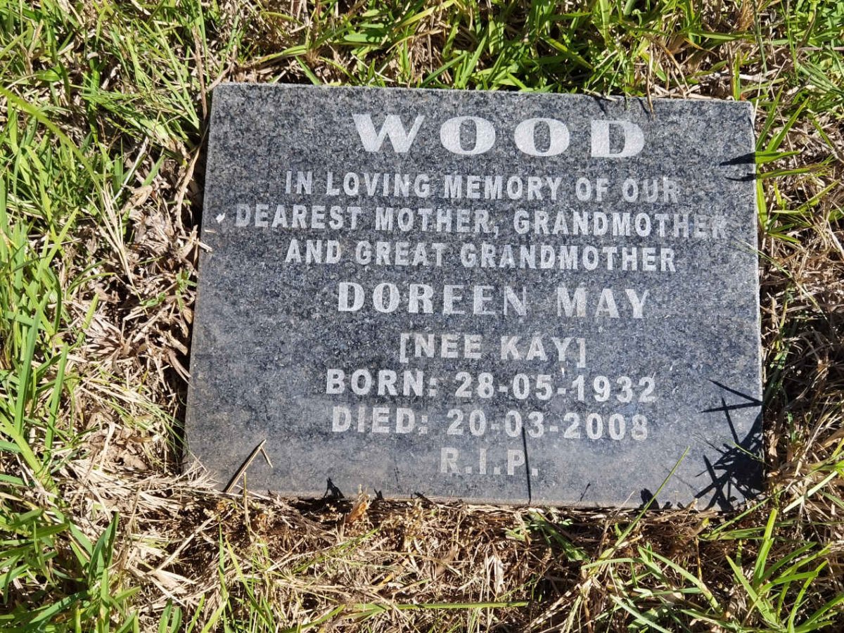 WOOD Doreen May nee KAY 1932-2008
