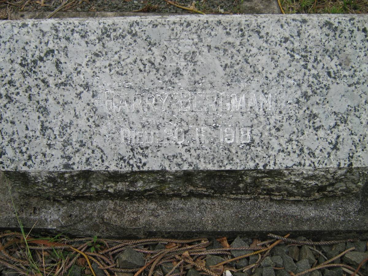 BERGMAN Harry -1918